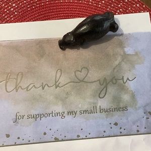 EBONY WOOD HIPPO PAPERWEIGHT🦛❤️